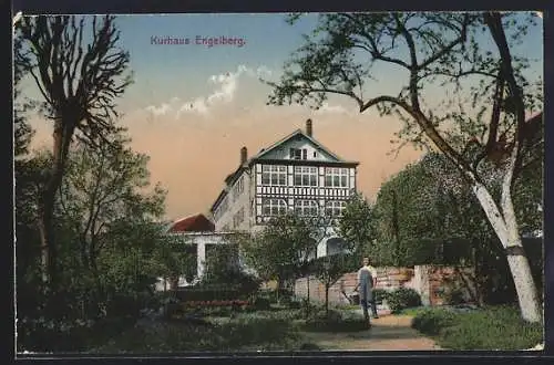 AK Winterbach /Remstal, Kurhaus Engelberg mit Gärtner
