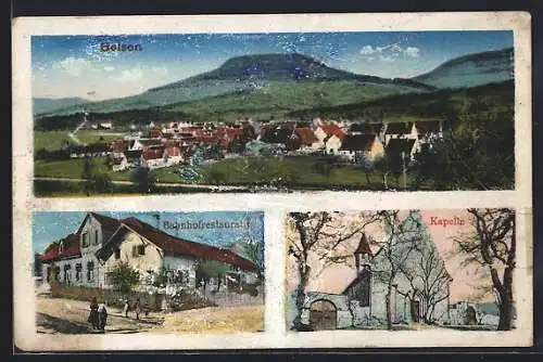 AK Belsen, Bahnhofrestaurant, Kapelle