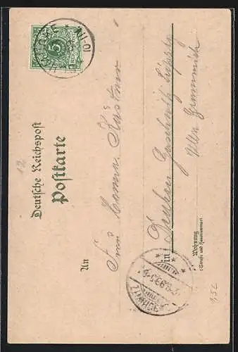 Lithographie Schmücke, Hotel Schmücke, Inh. A. Rechenbach