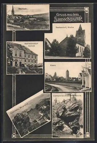 AK Baunach, Rentweinsdorf Schloss, Reckendorf, Kirche