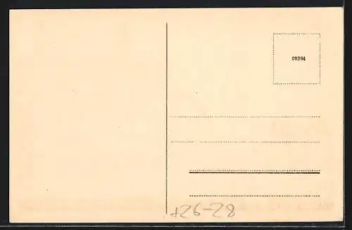 Steindruck-AK Neuss a. Rh., Partie am Kriegerdenkmal