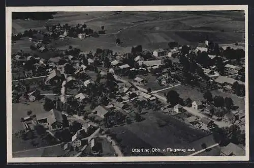 AK Otterfing /Obb., Gesamtansicht vom Flugzeug aus