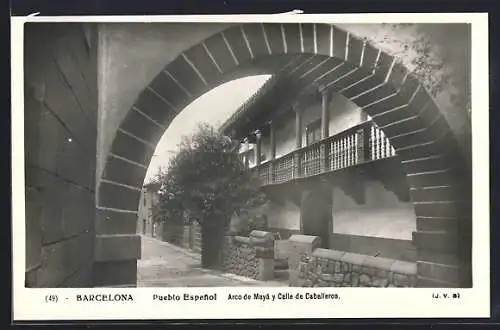 AK Barcelona, Arco de Maya y Calle de Caballeros