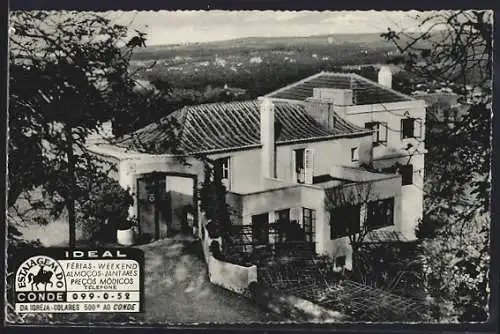 AK Conde, Gasthof Auberge und Blick auf den Ort