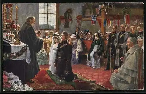 AK Eichstädt vor dem Ausmarsch