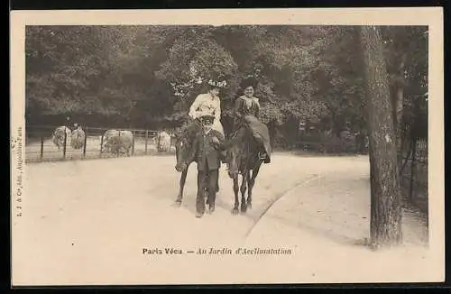 AK Paris Vecu, au Jardin d'Acclimatation