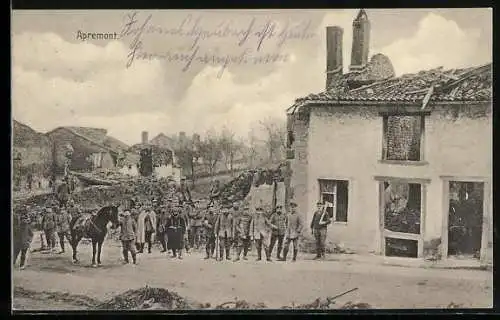 AK Apremont-la-Forêt, deutsche Soldaten