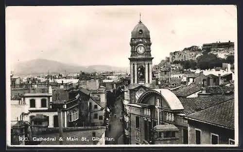 AK Gibraltar, R. C. Cathedral & Main St.