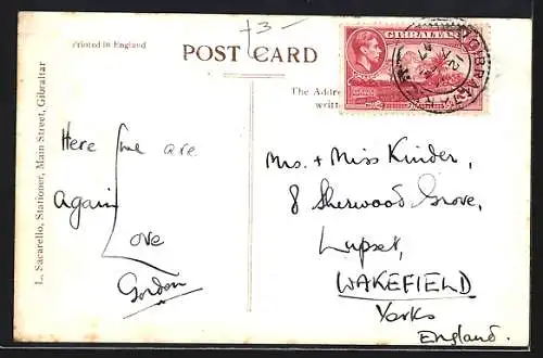 AK Gibraltar, lokking over the town to the bay area