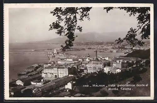 AK Malaga, Vista panoramica desde el Monte Sancha