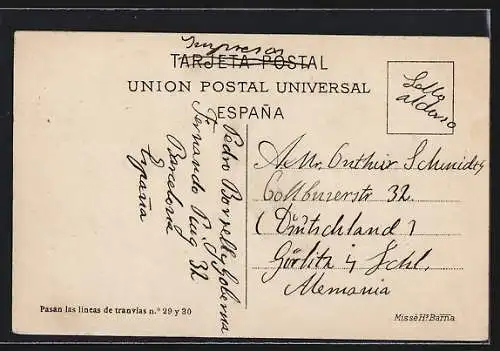 AK Barcelona, Parque Monumento a Prim