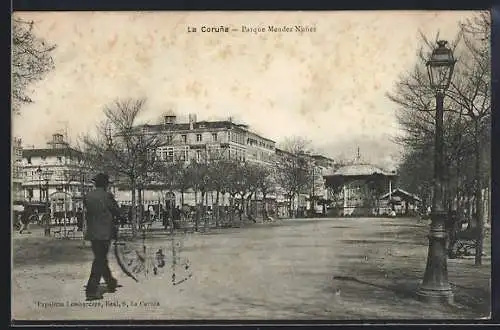 AK La Coruna, Parque Mendez Nunez
