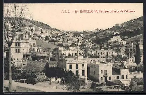 AK Barcelona, Vista panorámica de Vallcarca