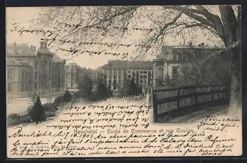 AK Neuchâtel, Ecole de Commerce et rue Coulon