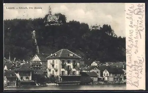 AK Luzern-Gütsch, Die Hotels