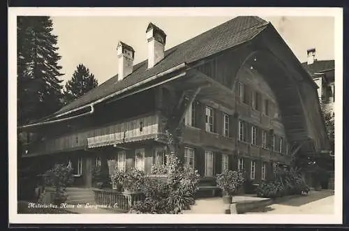 AK Langnau, Malerisches Haus