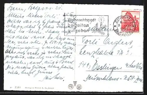 AK Meilen, Strassenpartie mit Kirche