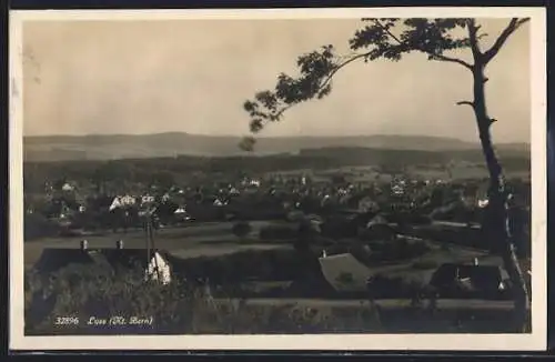 AK Lyss /Kt. Bern, Teilansicht mit Baum