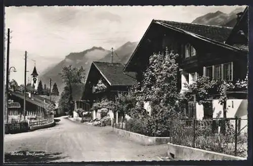 AK Brienz /BE, Dorfpartie