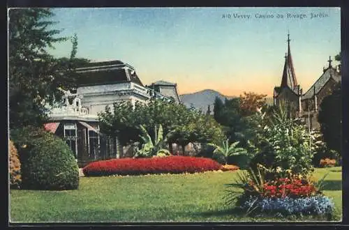 AK Vevey, Casino du Rivage, Jardin