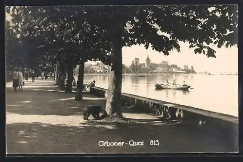 AK Arbon, Promenaden-Partie am Arboner Quai