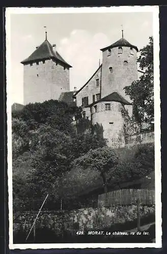 AK Morat, Le chateau, vu du lac