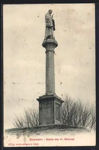 AK Einsiedeln, Statue des hl. Meinrad