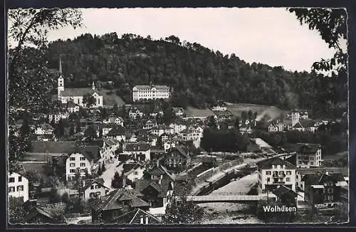 AK Wolhusen, Totalansicht aus der Vogelschau