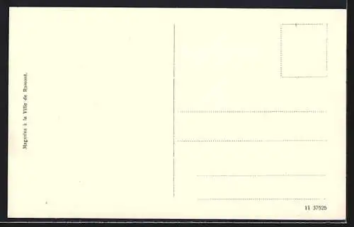 AK Romont /FR, Ortsansicht mit Turm