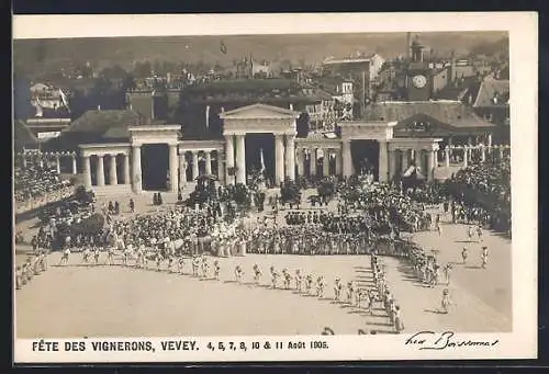 AK Vevey, Fete des Vignerons 1905