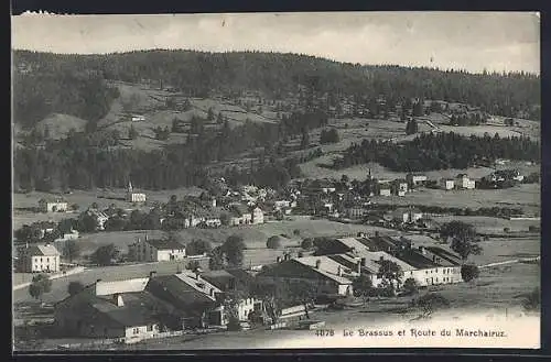 AK Le Brassus, vue generale et route du Marchairuz