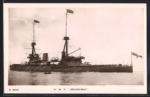 AK HMS Inflexible auf See