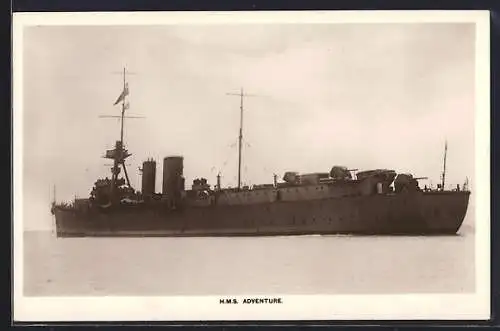AK HMS Adventure auf See