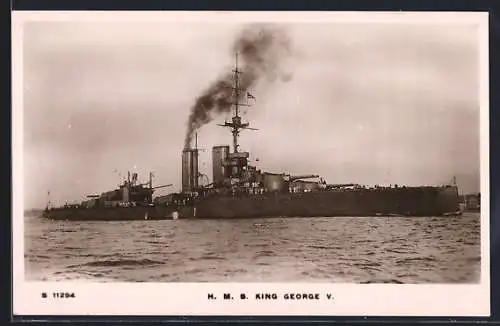 AK HMS King George V in Fahrt