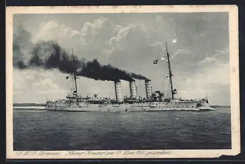 AK Kleiner Kreuzer SMS Bremen