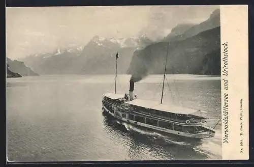 AK Dampfer Stadt Luzern auf dem Vierwaldstättersee