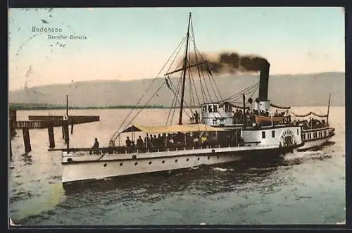 AK Bodensee, Dampfer Bavaria