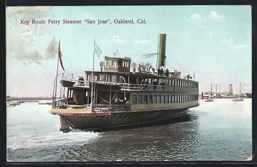 AK Oakland, Key Route Ferry Steamer San Jose