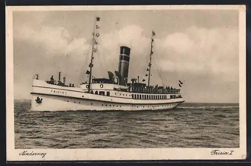 AK Norderney, Dampfer Frisia I
