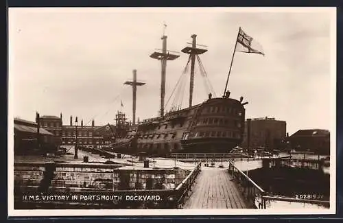 AK Portsmouth, HMS Victory in Dockyard