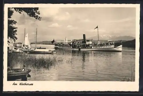 AK Dampfer Thalia auf dem Wörthersee