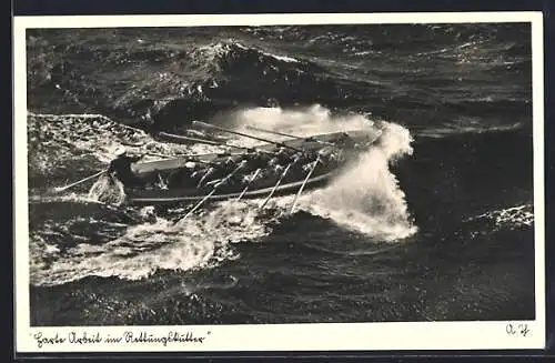 AK Harte Arbeit im Rettungskutter, Seenotrettung