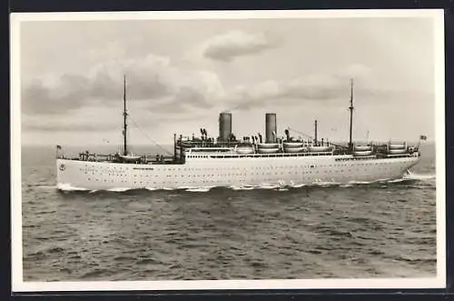 AK Passagierschiff Sierra Cordoba auf hoher See