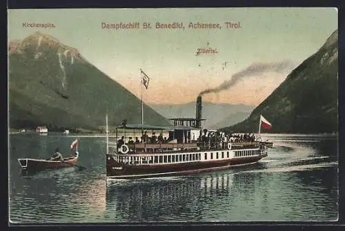 AK Dampfschiff St. Benedikt auf dem Achensee