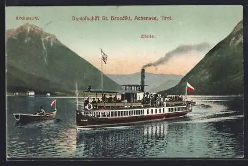 AK Dampfschiff St. Benedikt auf dem Achensee