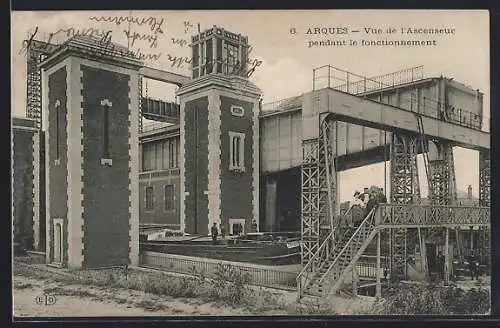 AK Arques, Vue de l`Ascenseur pendant le fonctionnement