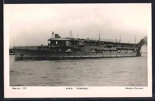 AK HMS Furious auf See