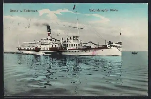 AK Salondampfer Rhein auf dem Bodensee