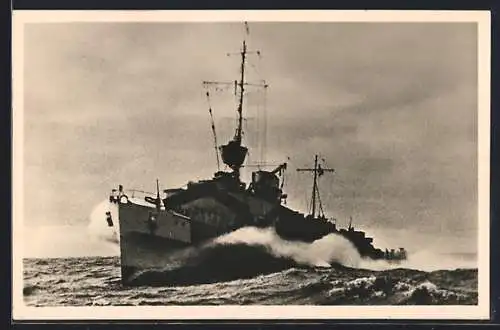 AK Torpedoboot in hoher Fahrt
