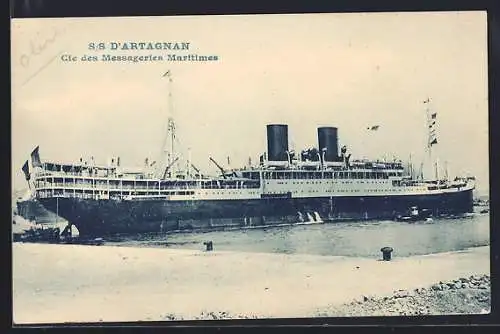 AK Passagierschiff S.S. D'Artagnan im Hafen